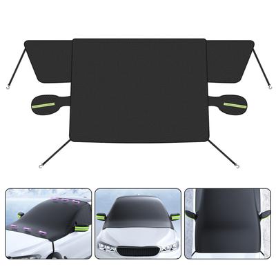 Capa de neve para pára-brisa de carro com ímãs Pano Oxford Proteção solar contra congelamento reflexivo Universal Auto SUV Inverno pára-brisa dianteiro capa de gelo