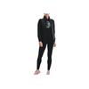 Under Armour Solid Color Logo Zip Collar Vest Women Black 1372647-001
