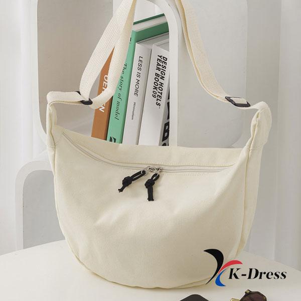 2-color Crescent Cross Canvas Eco Bag