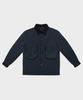 Ffeff Studio Round Quilted Trucker Jacket (Navy)