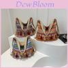 Ethnic Style Shoulder Bag For Women With Colored Ripple Woven Texture Tassel Decor For Daily Use