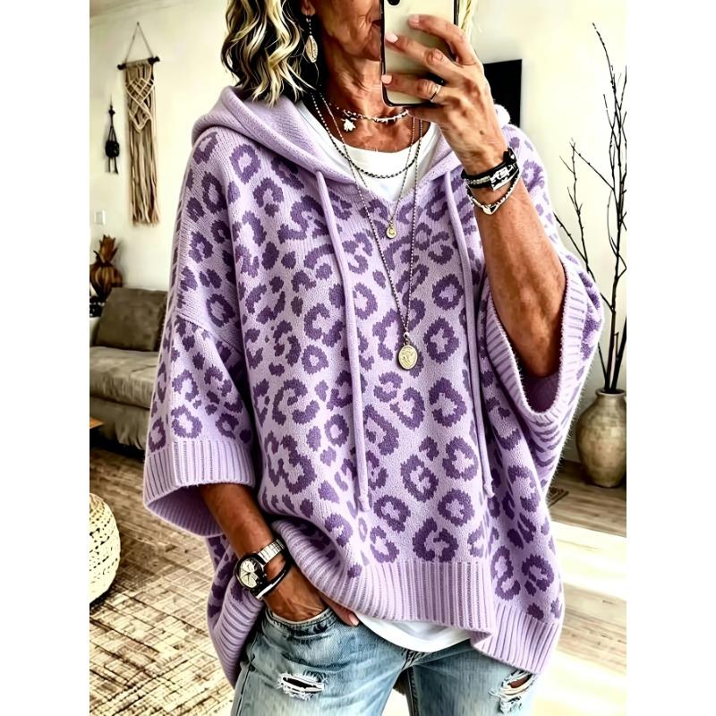 Ladies Casual Classic Versatile Hooded Sweater Elegant Ladies