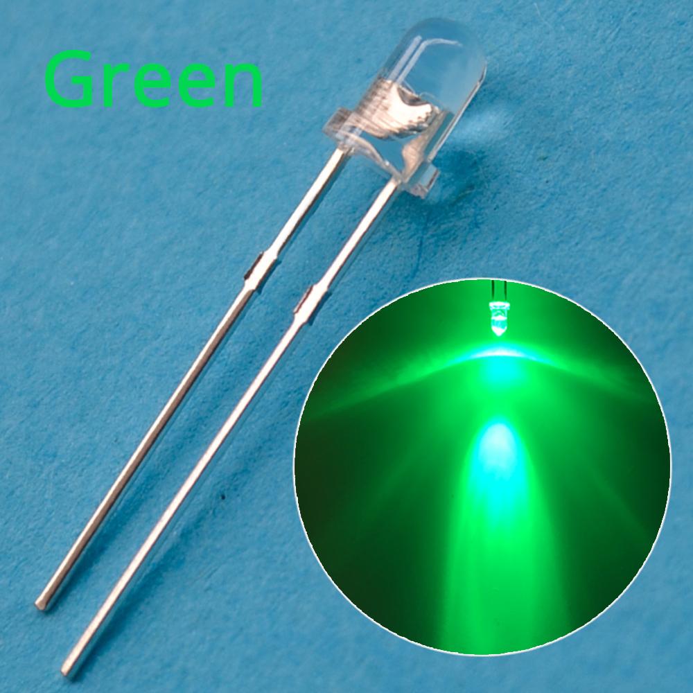 100Pcs White 3mm Round LED Assortment Kit Ultra Super Bright Light Emitting 6000-6500k Diode Bulb Lamp