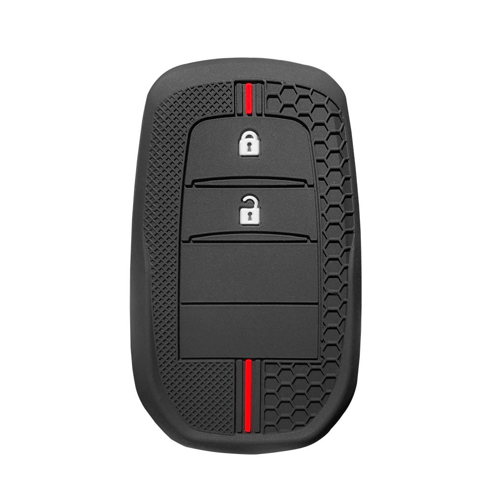 

Силиконовый чехол-держатель для ключа автомобиля для Toyota Hilux Yaris TLC200 Rav4 CHR Revo Auris Venza Camry 55 Prado 150 Чехол для пульта Аксессуары