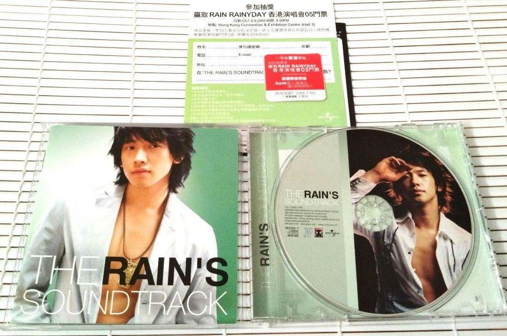 [USED] "The RAIN's SOUNDTRACK" JYP rainpi k-pop import edition