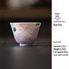 Hand-painted Peony Ceramic Tea Set: Purple Smoke Teapot, Lid Bowl, Master Cup, Tasting Cup, Pot Stand, Cup Mat, Coffee Cup