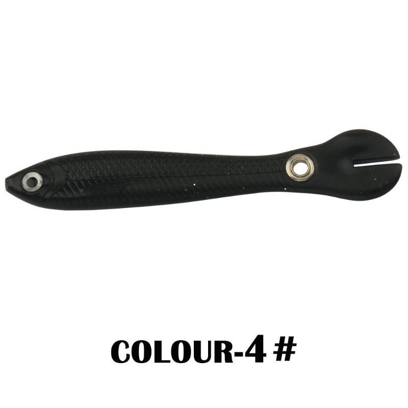 5 Stück/Beutel, 5 cm, 1,3 g, Lumineszenz-Weichköder, realistischer T-Schwanz-Fisch-Imitationsköder für Angelausrüstung, Nachtangeln, Meer, Fluss