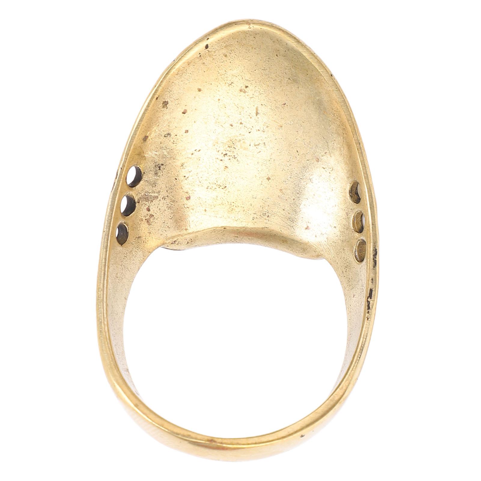 

Латунне кільце для стрільби з лука Портативний захисний щиток для пальців із захистом від втрати мотузки для полювання на природі 24