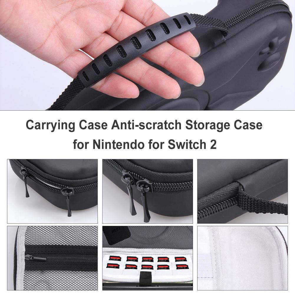Carrying Case Shockproof Protective Travel Case Anti-scratch Handbag Storage Case for Switch 2 Accessories