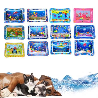 Sensor-Wasserspielmatte, verdickte Wassersensor-Spielmatte für Katzen, Wassersensor-Spielmatte mit Fischen zum Spielen mit Haustieren