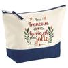 Makeup Bag - PLANETEE - Françoise Life Is Prettier - Large Size - Cotton - HD Printing, Made In France
