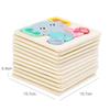 Wooden Puzzle Montessori Animals Carton Colorful Learning Education Toys Tangram Jigzaw Cognitive Wood For Children Kids Gift