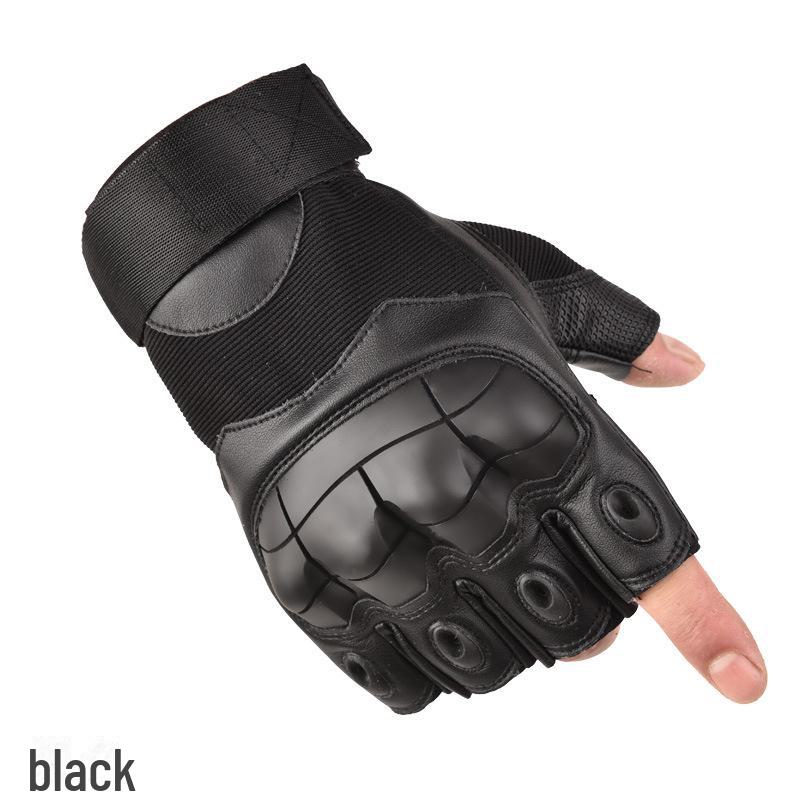 

Тактичні рукавички для скелелазіння та велоспорту на півпальця для фітнесу та тренувань спецназу XL чорний