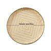 Large Round Bamboo Woven Winnowing and Drying Basket Tray