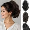 Synthetic Claw Ponytail Hair Extensions Short Wavy Fake Natural Hair False Pigtail For Women Daily Wear