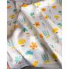 Korean Style Printed Silk Like Square Scarf For Women Sun Protection