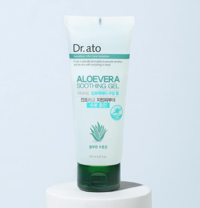 Dr.ATO Aloe Vera Soothing Gel – 150ml | Korean Gentle Hydration for Sensitive Skin