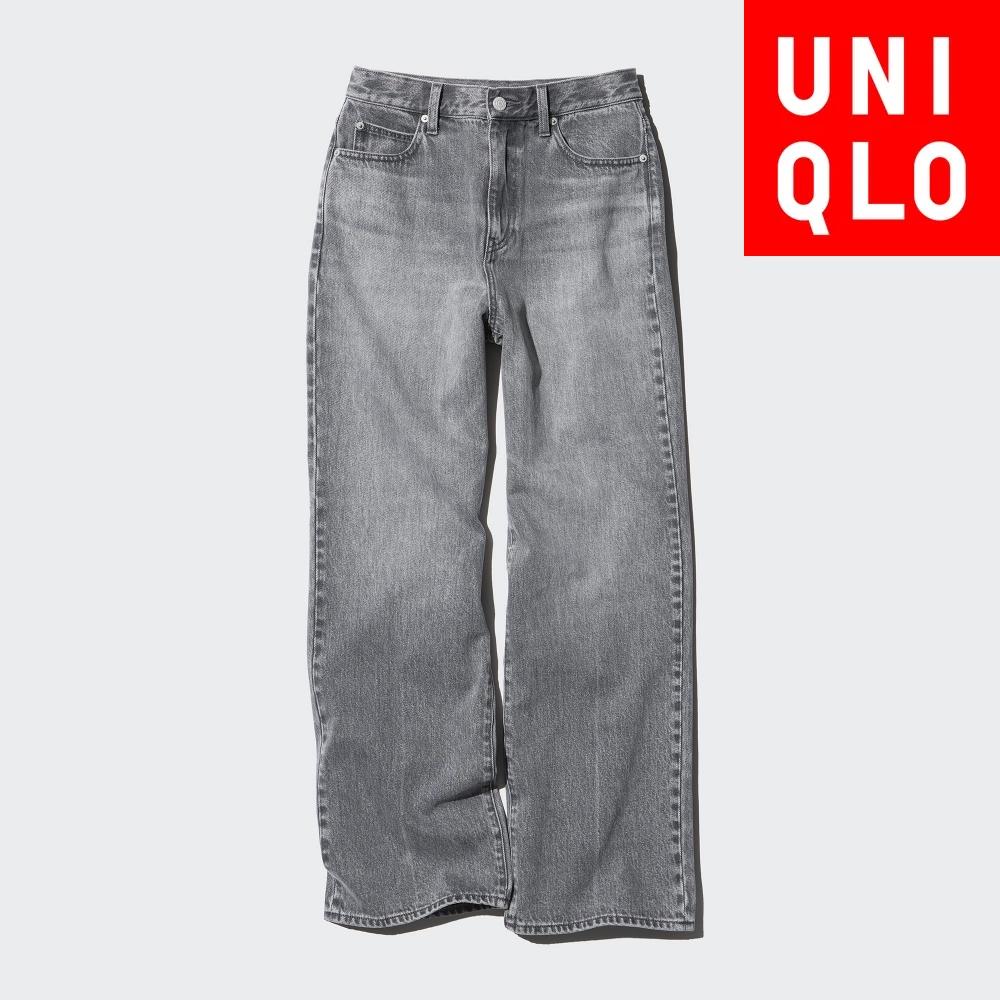 

Широкие прямые джинсы Uniqlo Japan 05 GRAY/26
