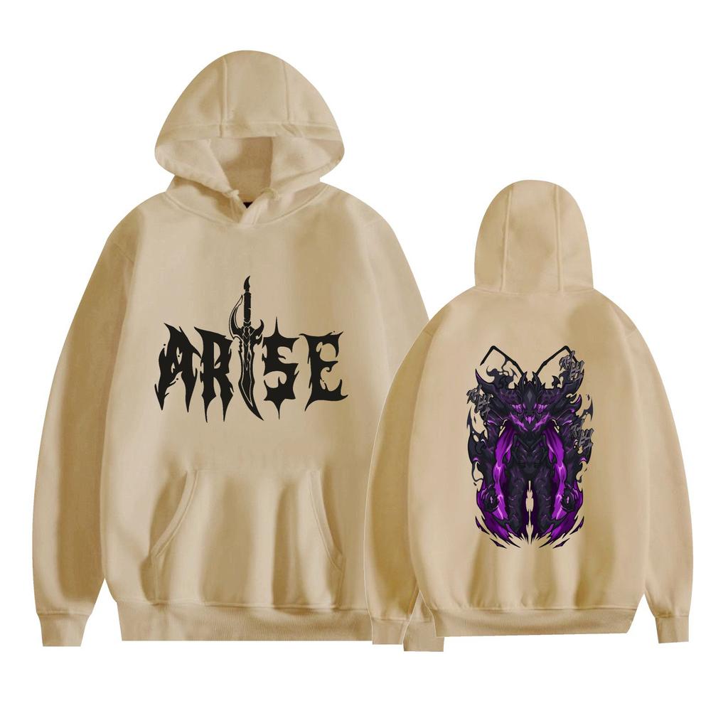 Solo Leveling Anime Hoodies Graphic Printed Sweatshirts Casual Long Sleeve Tops for Men Women