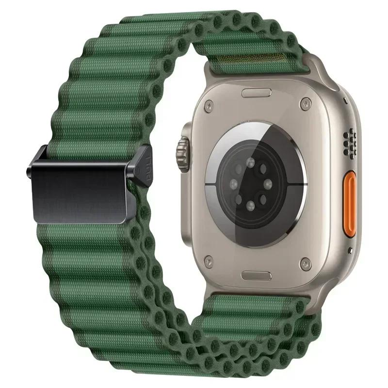 Nylonarmband für Apple Watch Armband Ultra 2 49mm 10 9 8 7 46 45mm 41 44mm Offroad-Sport Armband für IWatch Serie 6 SE