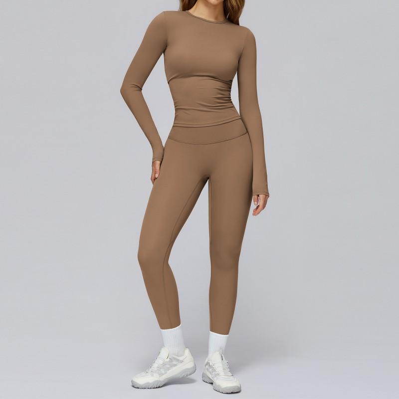 Womens Quick Dry Stretchy Yoga Set Workout Running Sport Outfit
