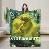 Shreks Donkey Cartoon Movie Blanket Fleece Spring/Autumn Multifunction Lightweight Throw Blanket for Bed Car Rug Piece