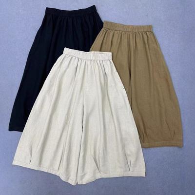 Spring Summer Women Japanese Loose Wide Leg Women Pants Casual Loose Cropped Comfortable Loose Pants