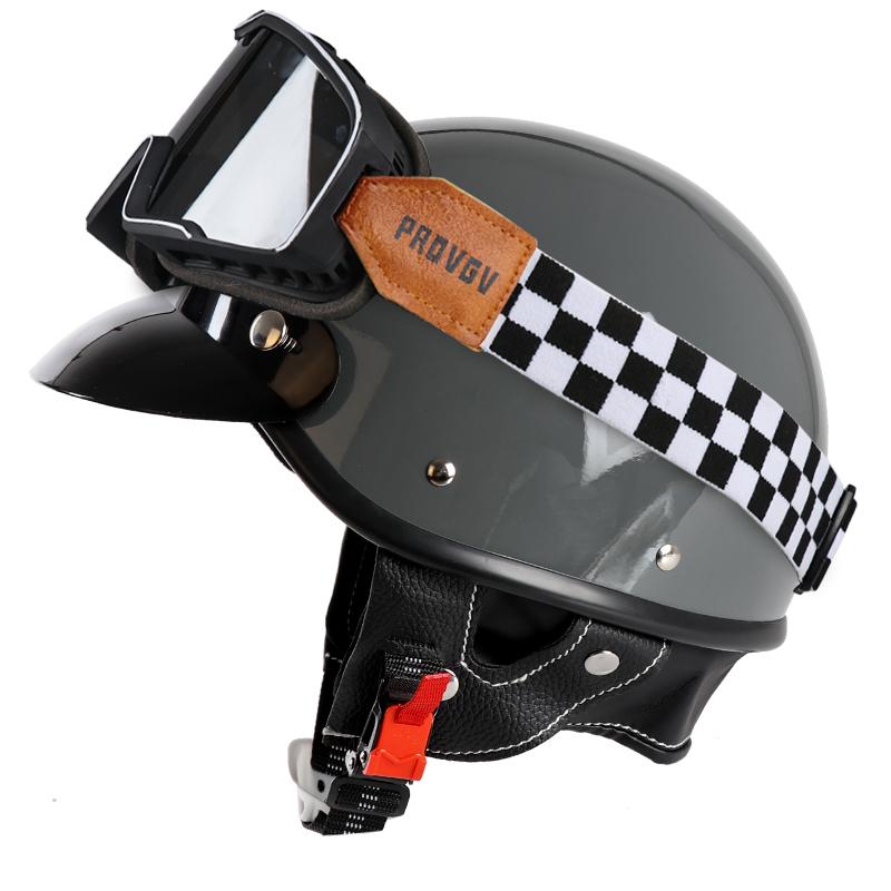 VGV Japanese Vintage Helmet Motorcycle Helmet Cruiser Half Helmet Men Women Adult Child All Seasons Summertime Simple Classic