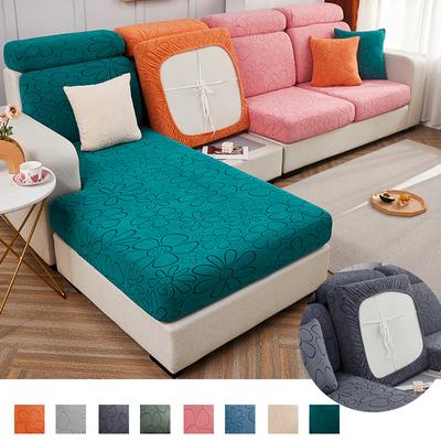 Plush Sofa Case Sofa Cushion Pad Slipcover Seat Case Elasticized Used For L Shape Chaselong Sofa Keep Warm Washable