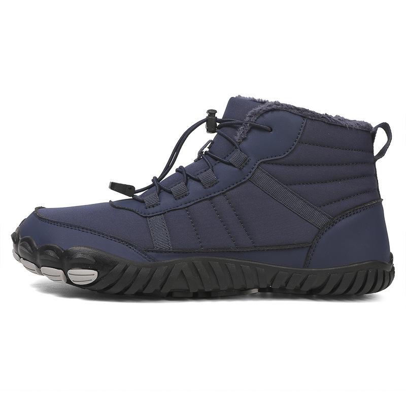 Waterproof snow boots men's and women's cold-proof cotton shoes couple high-top outdoor velvet sports shoes barefoot winter shoes