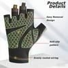 Half Finger Cycling Gloves Anti-Slip Breathable Short Finger Workout Gloves for Outdoor Sports Fitness Biking Driving Gear 6