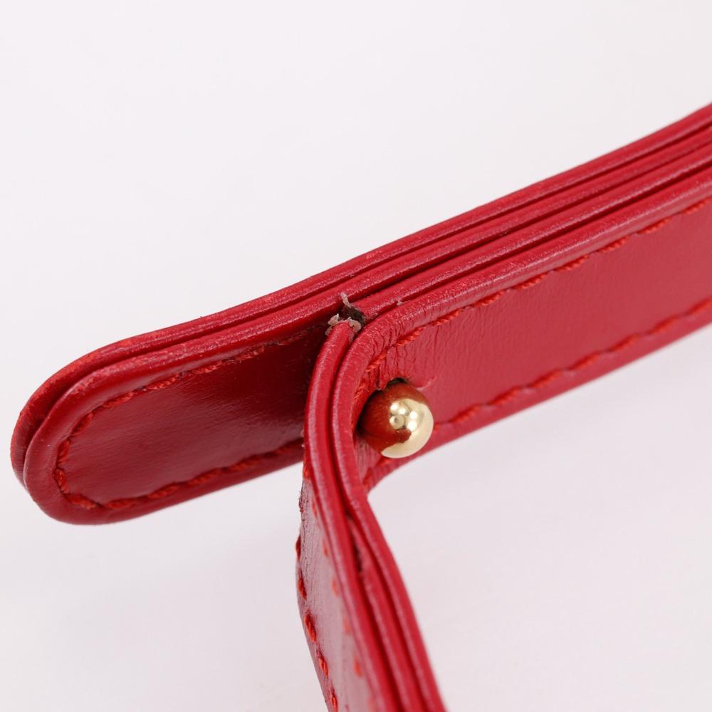 Louis Vuitton Spartan Shoulder Bag M63947 Opera Line Red Calfskin/Epi Leather Women Used