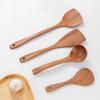 Wooden Spatula Non Stick Cookware Wood Utensils Cooking Long Handle Flat Frying Inclined Spatula Cooking Soup Spoon Rice Spoon