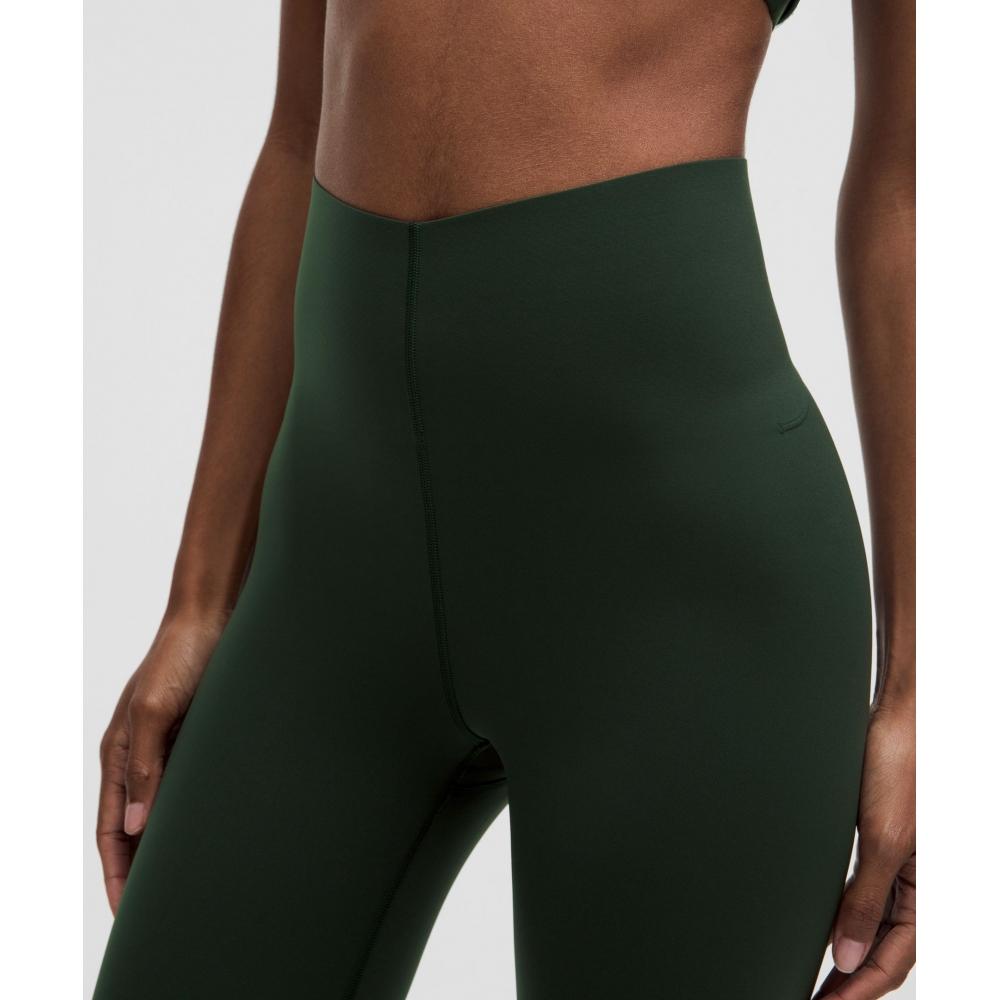 Lululemon Glow Up  sUper High Rise Tight 25  Rainforest Green