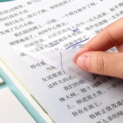 50Sayfa Yaratıcı Evcil Hayvan Şeffaf Yapışkan Notlar Perspektif Su Geçirmez Yapışkan Notlar Öğrenci Kırtasiye Okul Ofis Malzemeleri