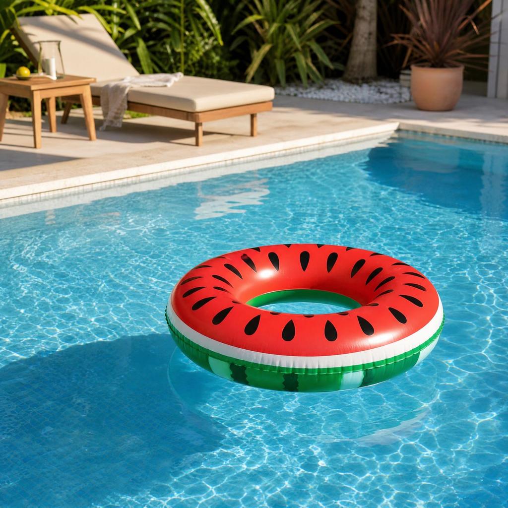 Aufblasbarer Wassermelonen-Pool für Erwachsene für Sommer-Strand-Poolparty Schwimmhilfe für Männer und Frauen