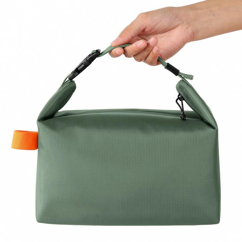 Fashionable and simple insulated bag, office worker, large capacity lunch box bag, student hand carrying bento bag.