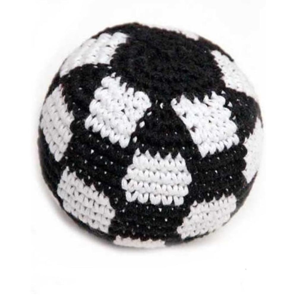 Funny Handmade Soccer Bags Handmade Sandbag Crochet Juggling Balls Playground Activities черный белый