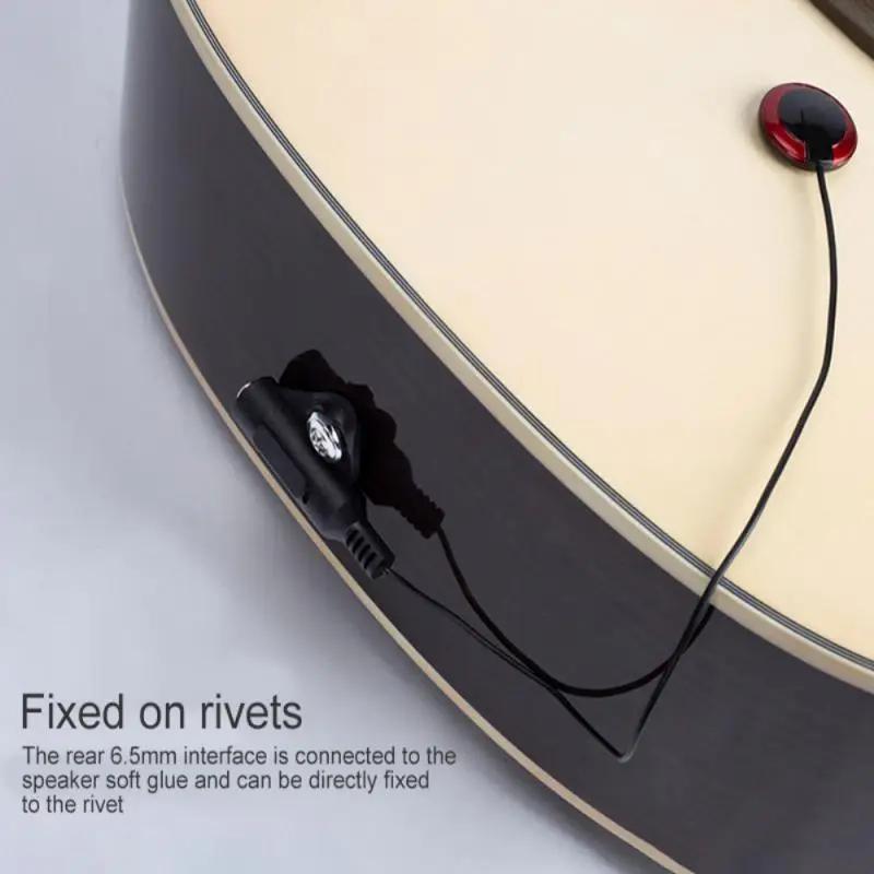 1pcs Portable Guitar Pickup Professional Piezo Contact Microphone Pickup Easy To Install For Violin Ukulel Guitar Accessories