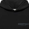 Fear of God Essentials Fleece-Lined Hoodie With Letter Print Unisex Sweatshirt Black FOG-FW21-156