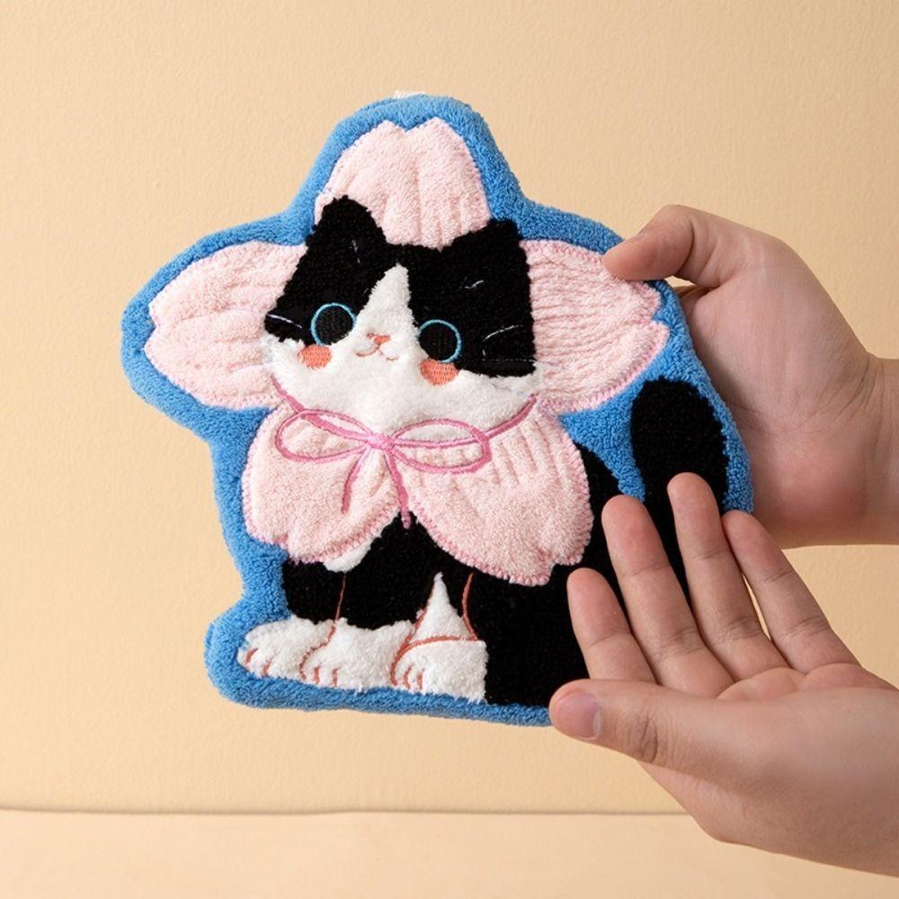 Soft Hand Towel Coral Fleece Washcloth High Quality Toilet Handkerchief  Kitchen