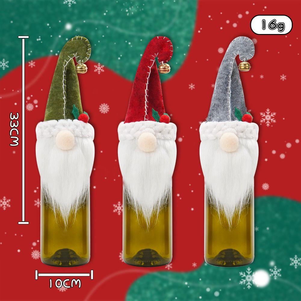 New Santa Snowman Wine Bottle Cover Exquisite Funny Xmas Ornament Cute Celebration Champagne Cover New Year Gifts