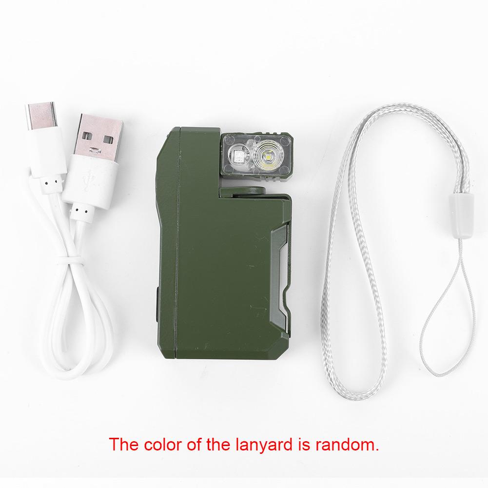 G5 Mini EDC Light Rechargeable Portable Keychain Flashlight 400LM Waterproof Magnetic Tail Ultra-lightweight 180° Rotation Head