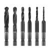 Pachet de 6 Burghie și Taroduri de Oțel Rapid cu Torsiune, Bituri Combinate, Mâner Hexagonal pentru Găurire și Filetare Eficientă