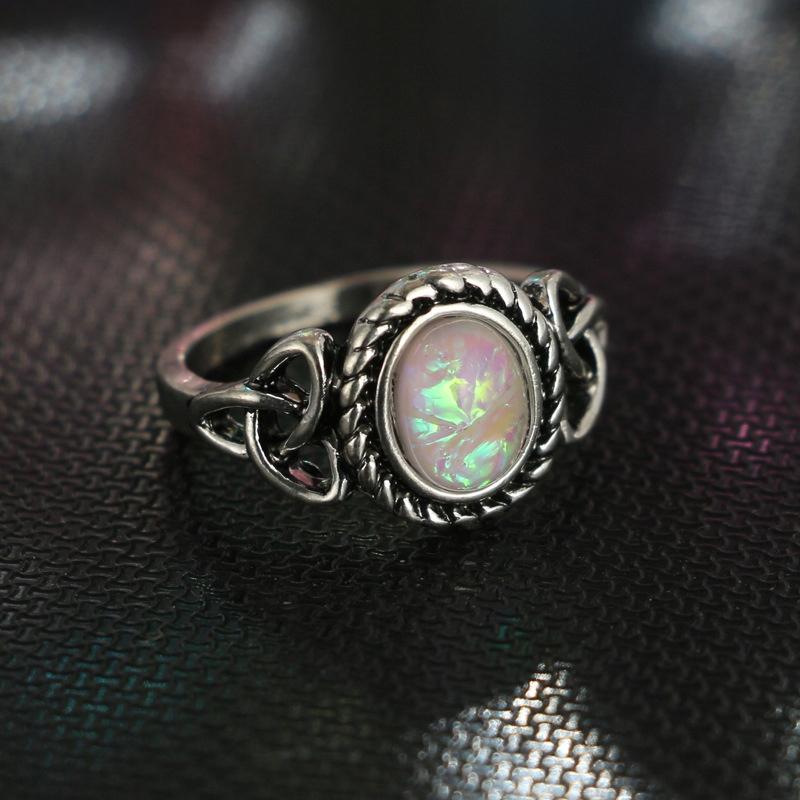 Silver Retro Punk Boho Ring Set 73