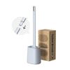 WIKHOSTAR Toilet Bowl Brush and Holder Bathroom Accessories Wall-Mounted Toilet Scrubber Silicone Bristles Deep Cleaning Tools