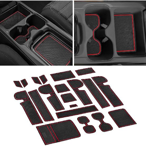 SENSHINE For Honda CR-V CRV Accessories    Cup Holder Ert Center Console Liner Trim Door Packet Mats Non-Slip Anti Dust Premium  Interior 20PC Set