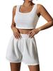 2025 Summer Women's Sleeveless Knit Casual Set - Fresh, Sweet, and Versatile