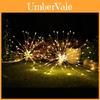LED Feuerwerk Kupfer Lichterkette Feenlicht Fernbedienung Dekoration Weihnachten