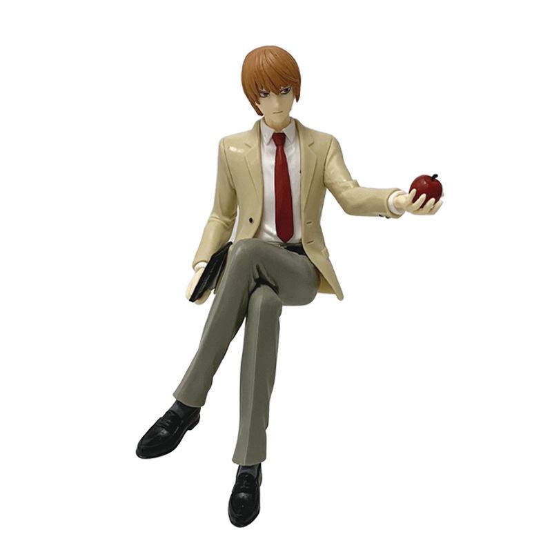8/16Cm Anime Death Note Figure L Lawliet Ryuk Holding Apple Model For Car Ornament Figurine Fans Collection Christmas Gift